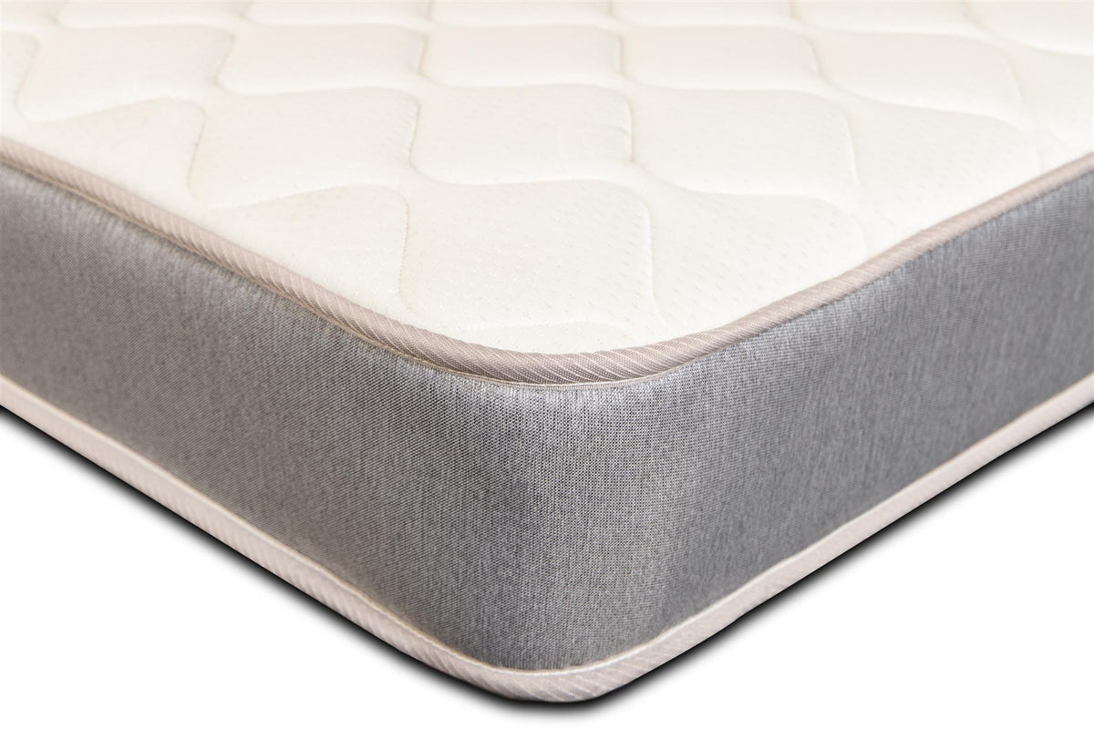 Desire Beds Hybrid Open Coil Spring & Memory Foam Mattress With Grey B