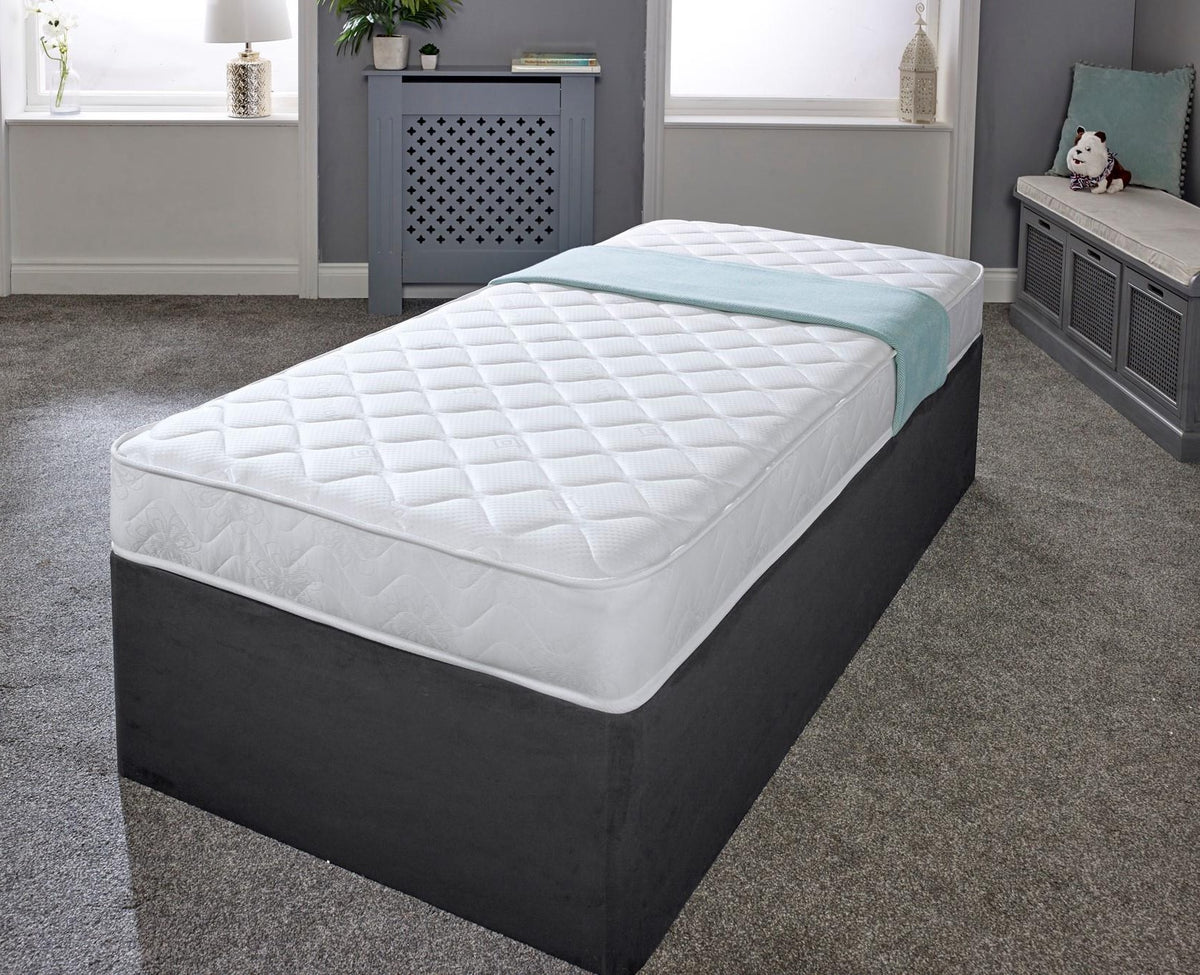Cool Blue Memory Foam Spring Open Coil Mattress Desire Beds