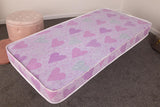Desire Beds Pink Hearts 7 Layer Open Coil Spring Mattress