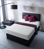 Flame Quilted Cool Touch Memory Fibre Open Coil Sprung Mattress