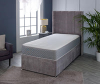 Memory Foam Hybrid Sprung Mattress with Cool Touch Sleep Surface Grey Border