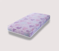 Luxury Budget Open Coil Spring Pink 7 Inch Deep Pink Mattress