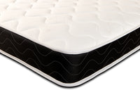 Black Quilted Memory Foam Sprung Hypoallergenic Mattress