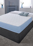 Seaqual Ocean Blue Memory Fibre Open Coil Sprung Mattress