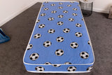 Desire Beds Kids Blue Football Open Coil Spring Mattress