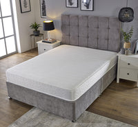White Wavy Memory Foam Open Coil Mattress