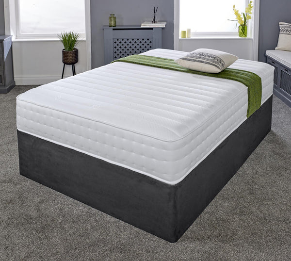 1000 Pocket Sprung Memory Foam Micro Quilted Straight Line