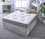 Deep Tufted Memory Sprung Cool Touch Grey Mattress