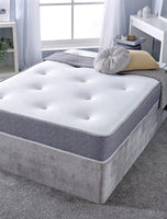 Deep Tufted Memory Sprung Cool Touch Grey Mattress