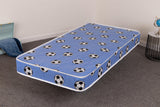 Desire Beds Kids Blue Football Open Coil Spring Mattress
