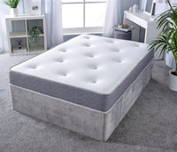 Deep Tufted Memory Sprung Cool Touch Grey Mattress