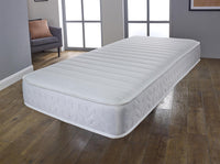 White Wavy Memory Foam Open Coil Mattress