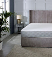 Memory Foam Hybrid Sprung Mattress with Cool Touch Sleep Surface Grey Border