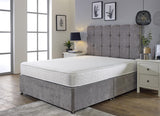 White Wavy Memory Foam Open Coil Mattress