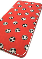 Desire Beds Kids Red Football Open Coil Spring Mattress