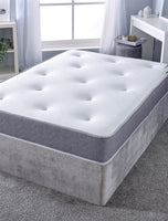 Deep Tufted Memory Sprung Cool Touch Grey Mattress