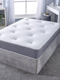 Deep Tufted Memory Sprung Cool Touch Grey Mattress