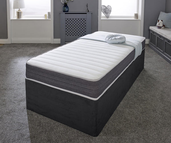 Extra Deep Grey Hybrid Memory Foam Spring Cooling Mattress