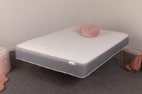 Grey Straight Line Memory Fibre Open Coil Spring Mattress