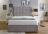 White Wavy Memory Foam Open Coil Mattress