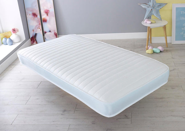 Desire Beds Kids Childrens 3 Colour Option Open Coil Sprung Mattress 9 Layer Construction 9 Inch Deep Spring & Memory Foam Mattress