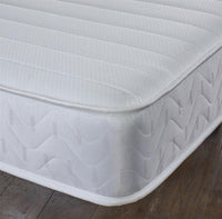 White Wavy Memory Foam Open Coil Mattress