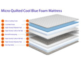 Semi Ortho Quilted Sprung Standard Mattress + Memory Foam Mattress + Cool Blue Mattress + Dual Season Winter and Summer Mattress