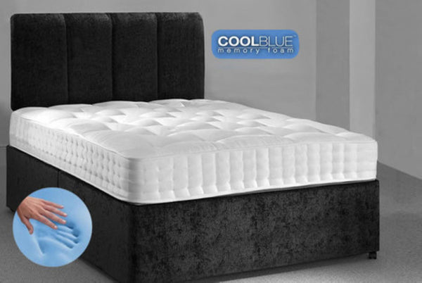 Rome Cool Blue Memory Sprung Mattresses